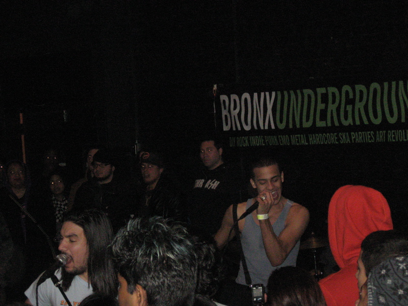 The Day Before performing at Bronx Underground concert.